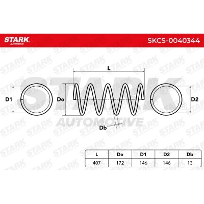 Sprężyna Zawieszenia Stark SKCS-0040344 SKCS-0040344 - foto 6