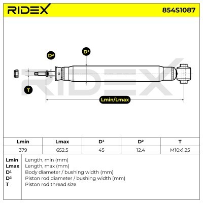 Amortyzator RIDEX 854S1087 854S1087 - foto 8
