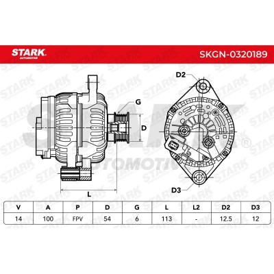 Alternator Stark SKGN-0320189 SKGN-0320189 - foto 7