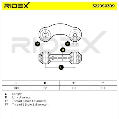 Łącznik Stabilizatora RIDEX 3229S0399 3229S0399 - foto 5