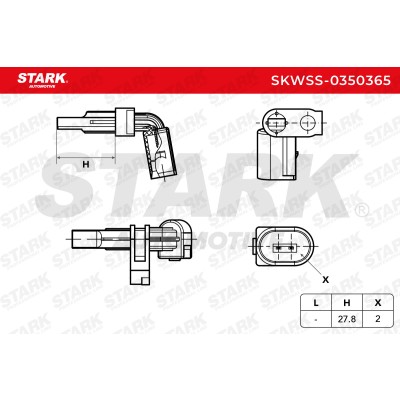 Czujnik ABS Stark SKWSS-0350365 SKWSS-0350365 - foto 6