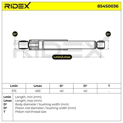 Amortyzator RIDEX 854S0036 854S0036 - foto 8