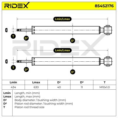 Amortyzator RIDEX 854S2176 854S2176 - foto 9