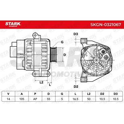 Alternator Stark SKGN-0321067 SKGN-0321067 - foto 6