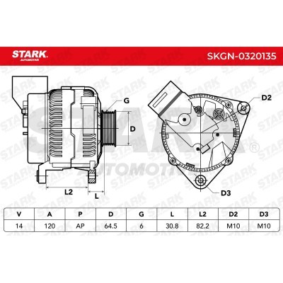 Alternator Stark SKGN-0320135 SKGN-0320135 - foto 6