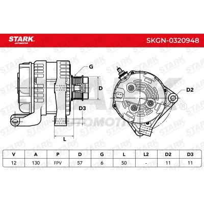 Alternator Stark SKGN-0320948 SKGN-0320948 - foto 7