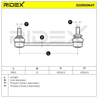 Łącznik Stabilizatora RIDEX 3229S0647 3229S0647 - foto 5