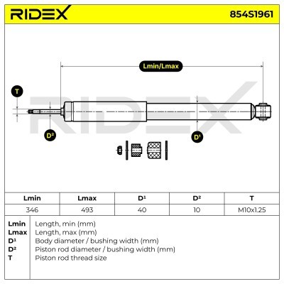 Amortyzator RIDEX 854S1961 854S1961 - foto 6