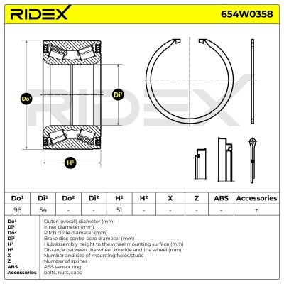 Łożysko Koła RIDEX 654W0358 654W0358 - foto 4