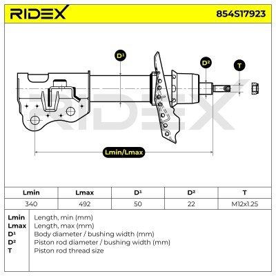 Amortyzator RIDEX 854S17923 854S17923 - foto 6
