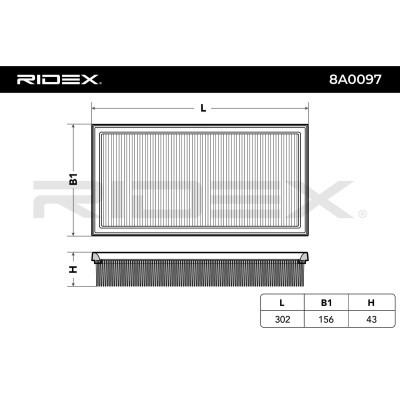 Filtr Powietrza RIDEX 8A0097 8A0097 - foto 3