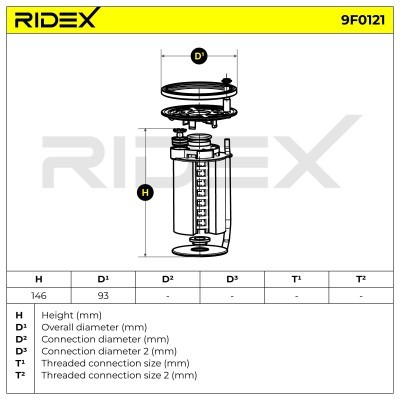 Filtr Paliwa RIDEX 9F0121 9F0121 - foto 6
