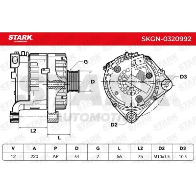 Alternator Stark SKGN-0320992 SKGN-0320992 - foto 6