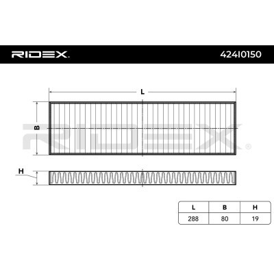 Filtr Kabinowy RIDEX 424I0150 424I0150 - foto 3