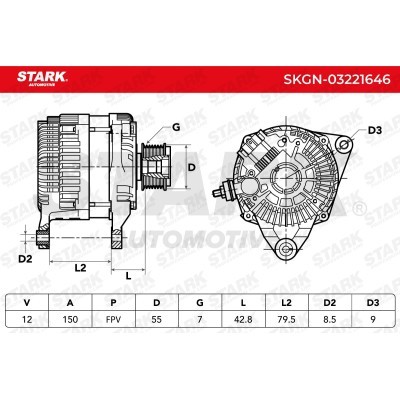 Alternator Stark SKGN-03221646 SKGN-03221646 - foto 5