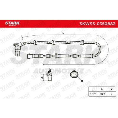 Czujnik ABS Stark SKWSS-0350882 SKWSS-0350882 - foto 6