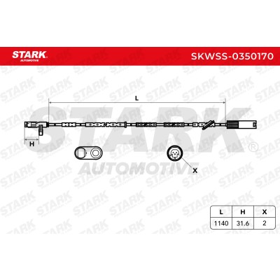 Czujnik ABS Stark SKWSS-0350170 SKWSS-0350170 - foto 5