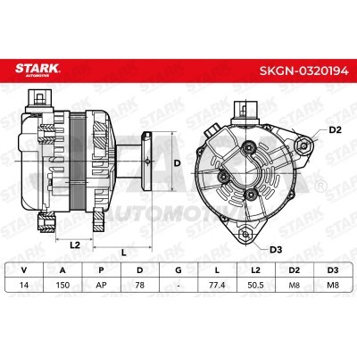 Alternator Stark SKGN-0320194 SKGN-0320194 - foto 9