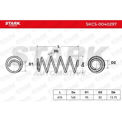 Sprężyna Zawieszenia Stark SKCS-0040297 SKCS-0040297 - foto 6