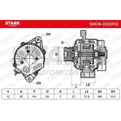 Alternator Stark SKGN-0320112 SKGN-0320112 - foto 7