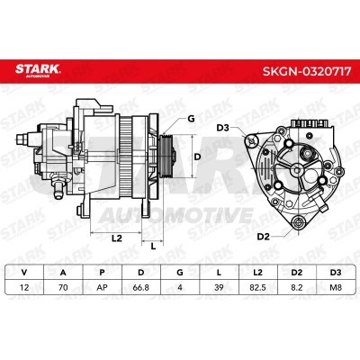 Alternator Stark SKGN-0320717 SKGN-0320717 - foto 7