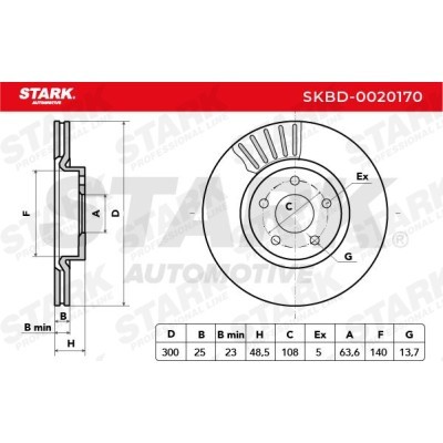 Tarcza hamulcowa Stark SKBD-0020170 SKBD-0020170 - foto 6