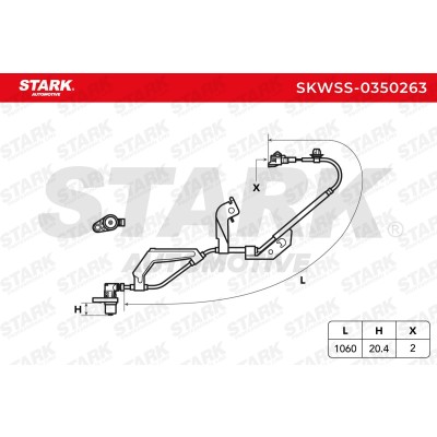 Czujnik ABS Stark SKWSS-0350263 SKWSS-0350263 - foto 5