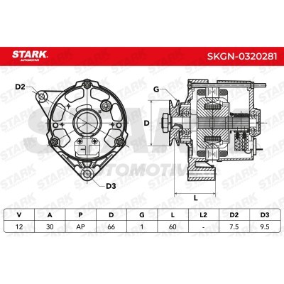 Alternator Stark SKGN-0320281 SKGN-0320281 - foto 7