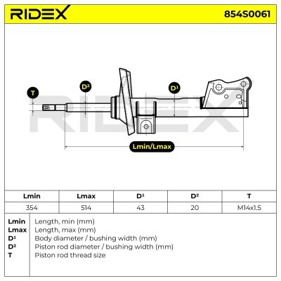 Amortyzator RIDEX 854S0061 854S0061 - foto 9