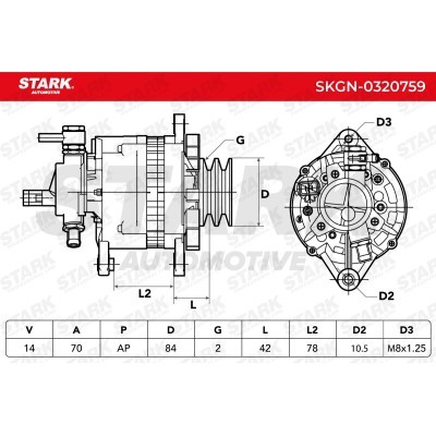 Alternator Stark SKGN-0320759 SKGN-0320759 - foto 5