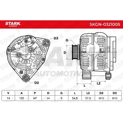 Alternator Stark SKGN-0321005 SKGN-0321005 - foto 7