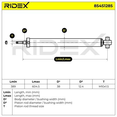 Amortyzator RIDEX 854S1285 854S1285 - foto 6