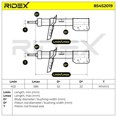 Amortyzator RIDEX 854S2019 854S2019 - foto 6