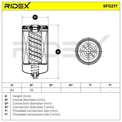 Filtr Paliwa RIDEX 9F0217 9F0217 - foto 5