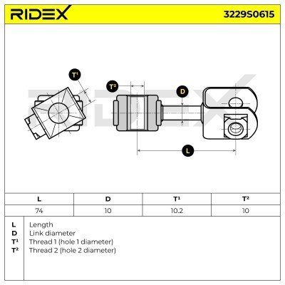 Łącznik Stabilizatora RIDEX 3229S0615 3229S0615 - foto 5