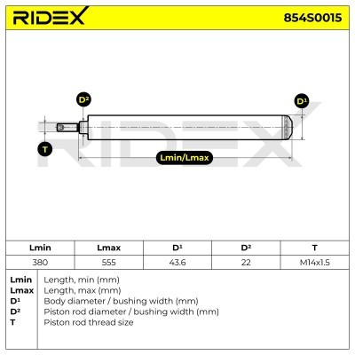 Amortyzator RIDEX 854S0015 854S0015 - foto 7