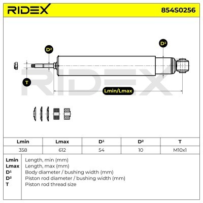 Amortyzator RIDEX 854S0256 854S0256 - foto 8