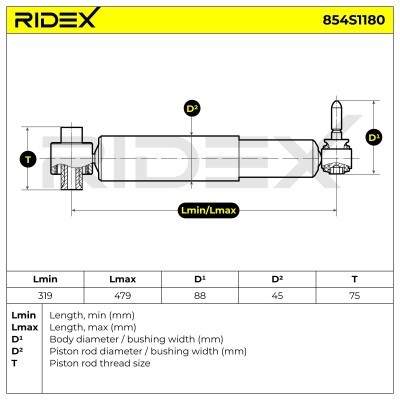 Amortyzator RIDEX 854S1180 854S1180 - foto 5