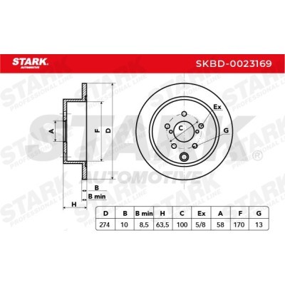 Tarcza hamulcowa Stark SKBD-0023169 SKBD-0023169 - foto 3