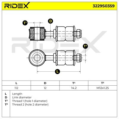 Łącznik Stabilizatora RIDEX 3229S0359 3229S0359 - foto 5