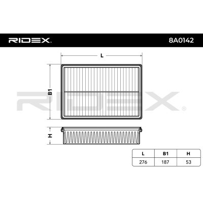 Filtr Powietrza RIDEX 8A0142 8A0142 - foto 3