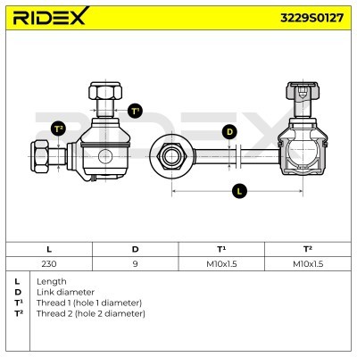 Łącznik Stabilizatora RIDEX 3229S0127 3229S0127 - foto 5