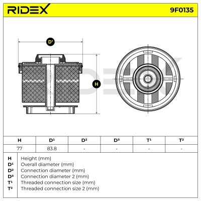 Filtr Paliwa RIDEX 9F0135 9F0135 - foto 5