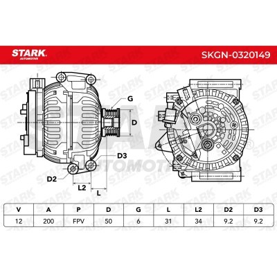 Alternator Stark SKGN-0320149 SKGN-0320149 - foto 8