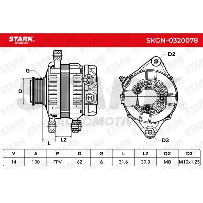 Alternator Stark SKGN-0320078 SKGN-0320078 - foto 6