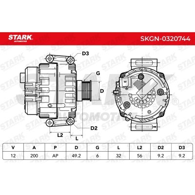 Alternator Stark SKGN-0320744 SKGN-0320744 - foto 6