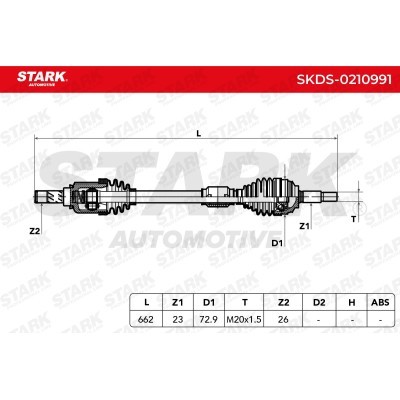 Półoś Napędowa Stark SKDS-0210991 SKDS-0210991 - foto 7
