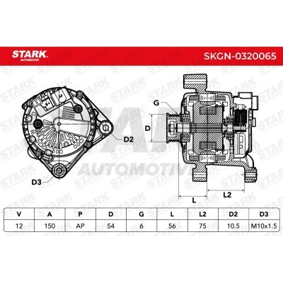 Alternator Stark SKGN-0320065 SKGN-0320065 - foto 5