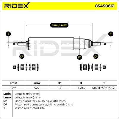 Amortyzator RIDEX 854S0661 854S0661 - foto 8
