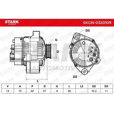 Alternator Stark SKGN-0320109 SKGN-0320109 - foto 7